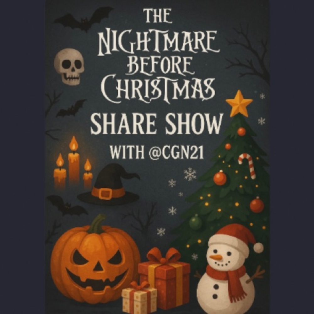 LIVE SHOW Halloween & Christmas Bring your red, green, black, and orange.